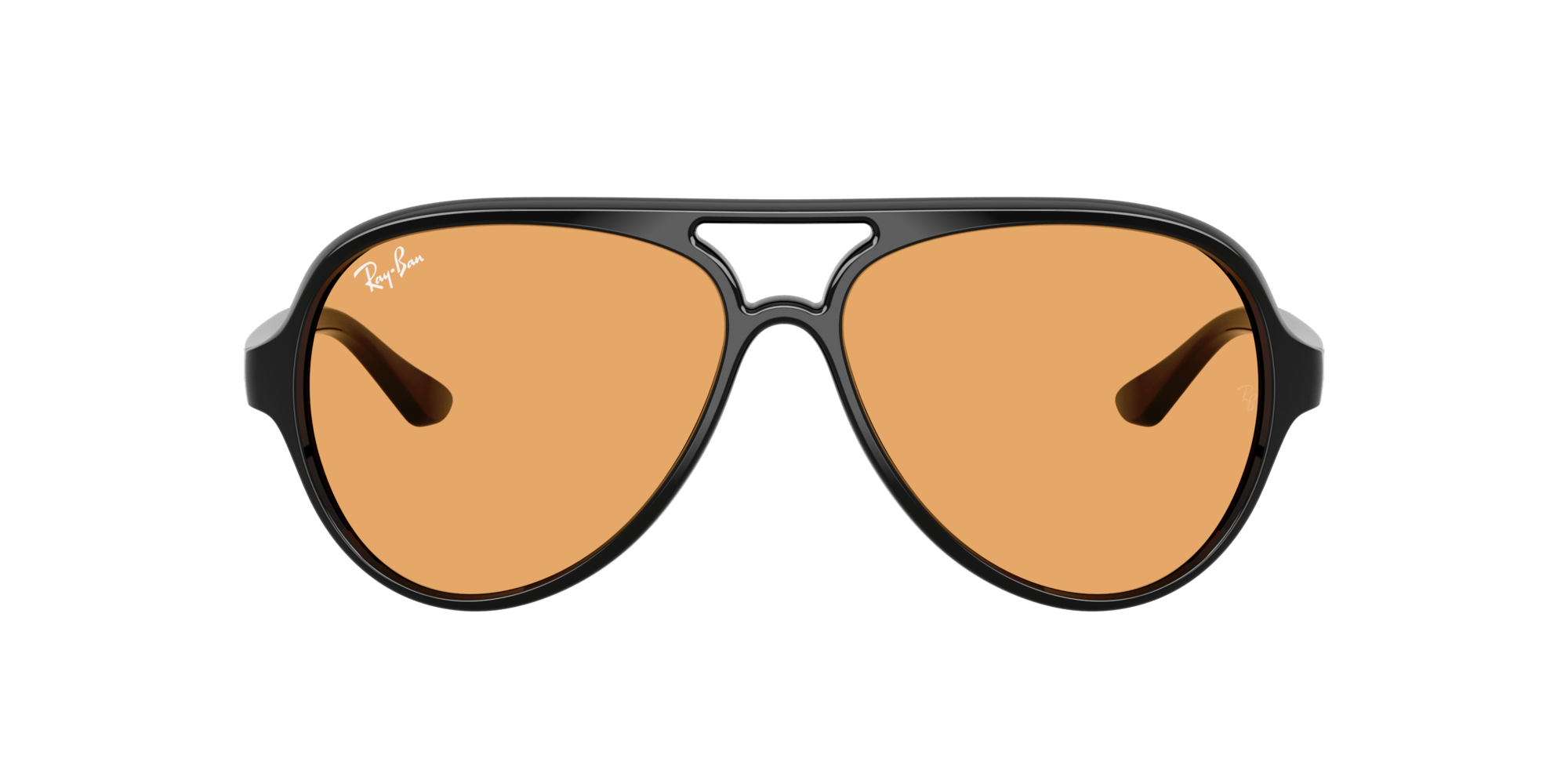 RB4125 601/33 black/orange lens