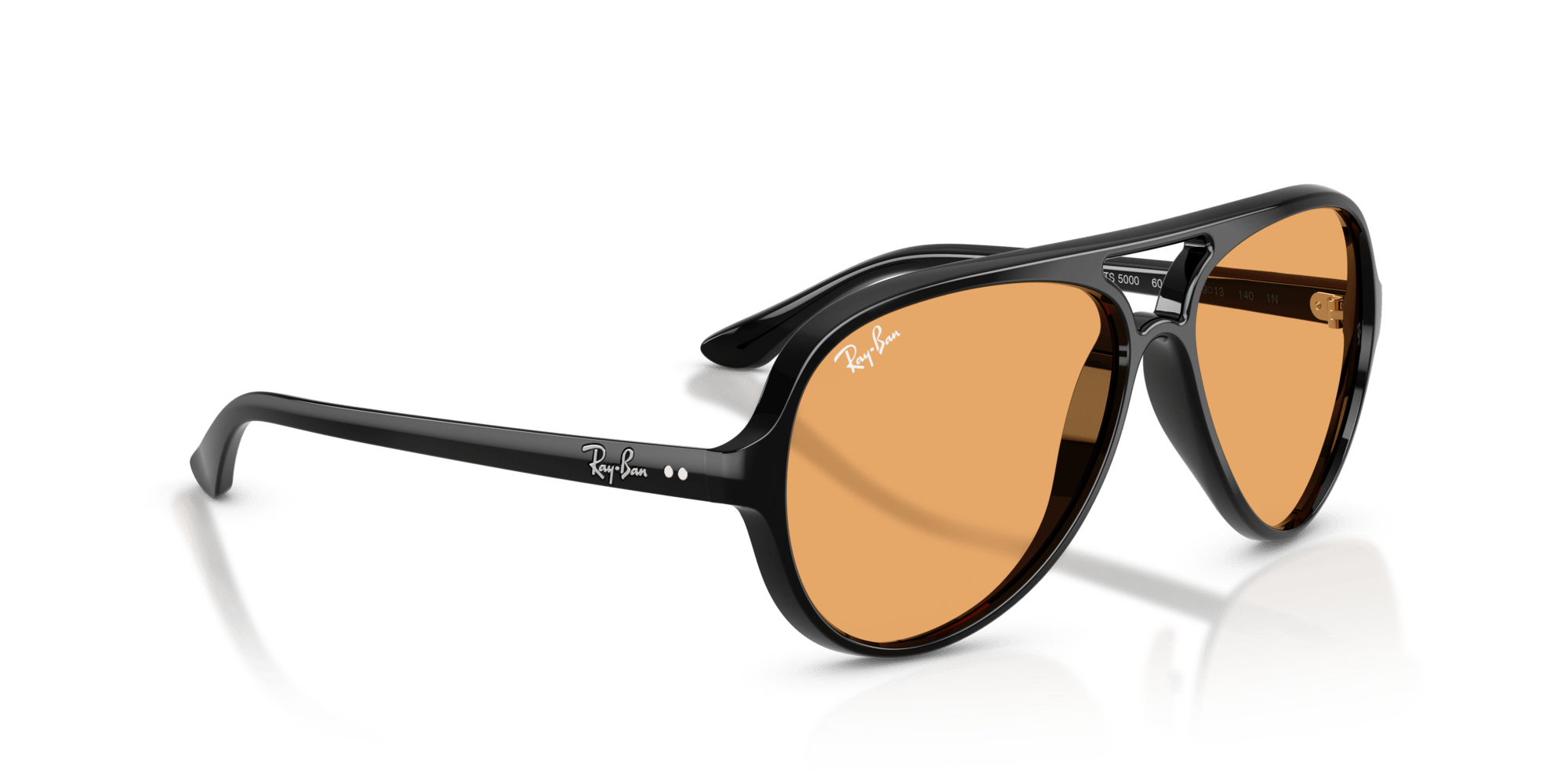 RB4125 601/33 black/orange lens