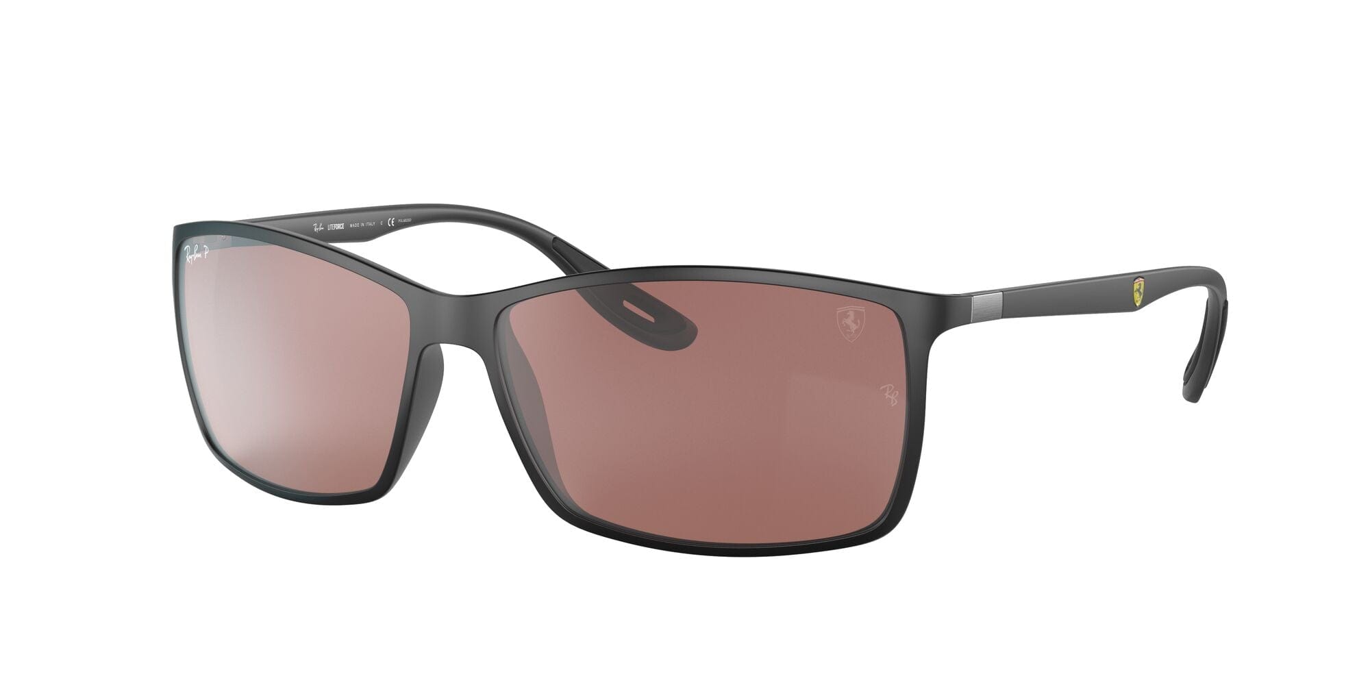 RB4179M F655H2 Ferrari matte black/purple mirror silver polarised lens