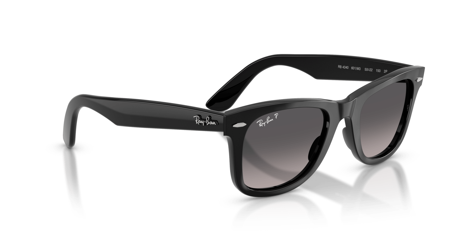 RB4340 601/M3 size 50 black/grey gradient polarised lens