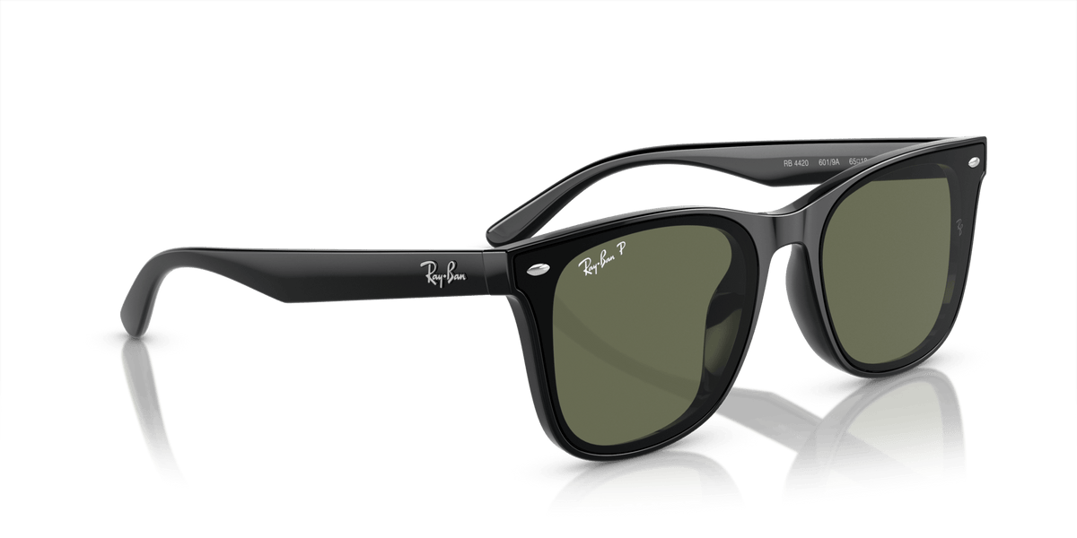 RB4420 601/9A black/dark green lens polarised lens