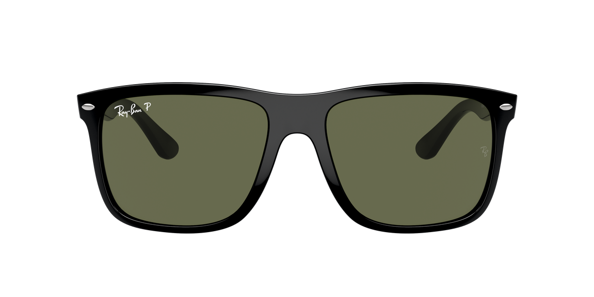 RB4547 601/58 Boyfriend Two size 57 black/green polarised lens sunglasses