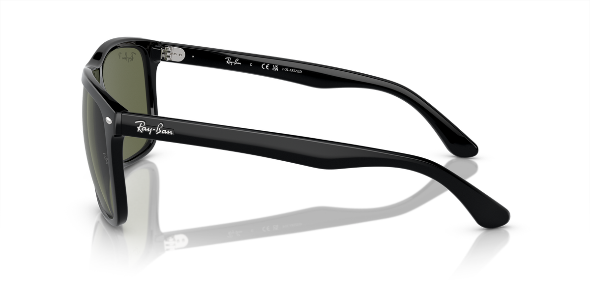 RB4547 601/58 Boyfriend Two size 57 black/green polarised lens sunglasses