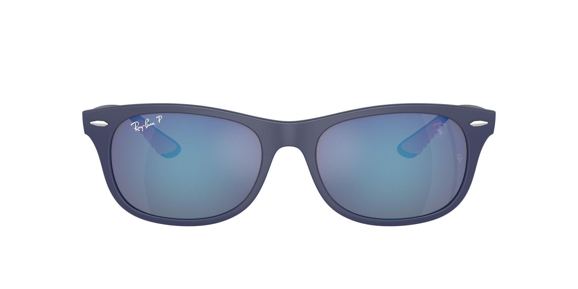 RB4607M F604H0 Ferrari matte black/grey mirror blue polarised lens