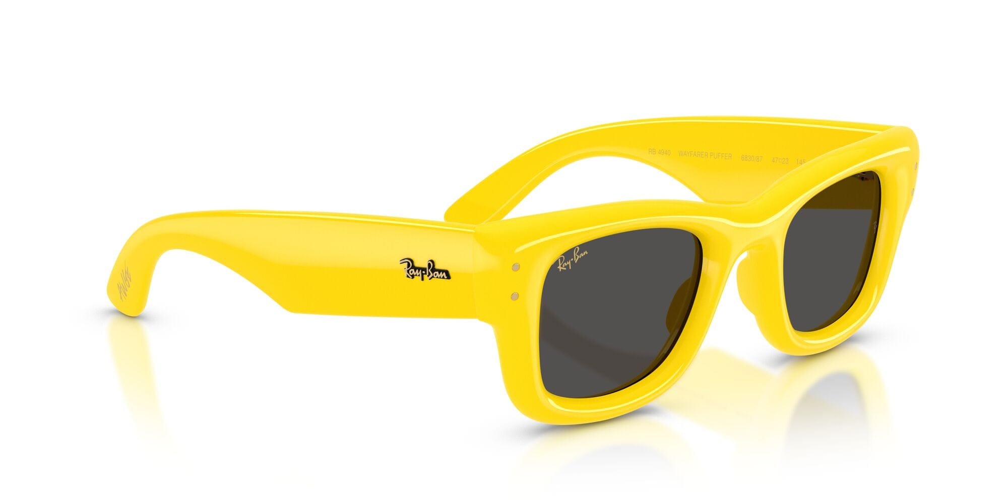 RB4940 683087 size 50 Wayfarer Puffer yellow/ultra black lens