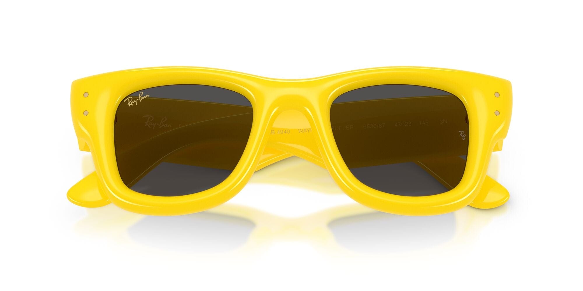 RB4940 683087 size 47 Wayfarer Puffer yellow/ultra black lens