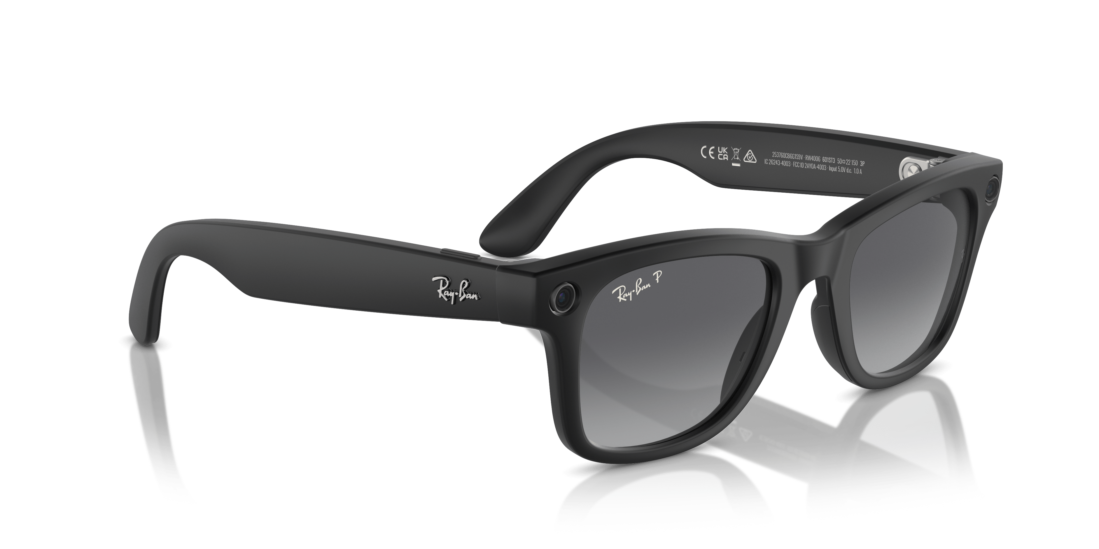 Meta smart glasses RW4006 Wayfarer (50) 601ST3 matte black/gradient graphite polarised lens