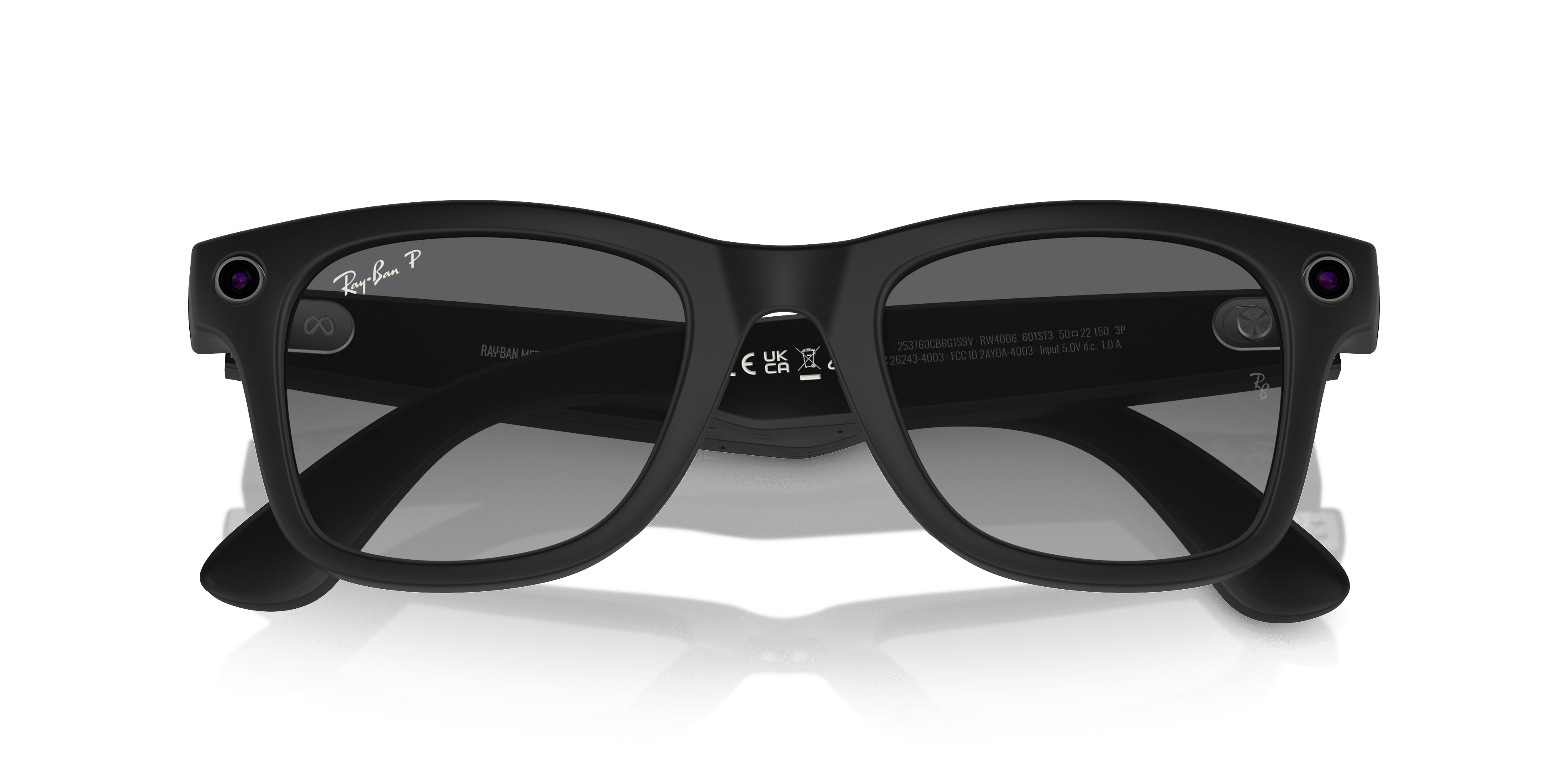 Meta smart glasses RW4006 Wayfarer (50) 601ST3 matte black/gradient graphite polarised lens