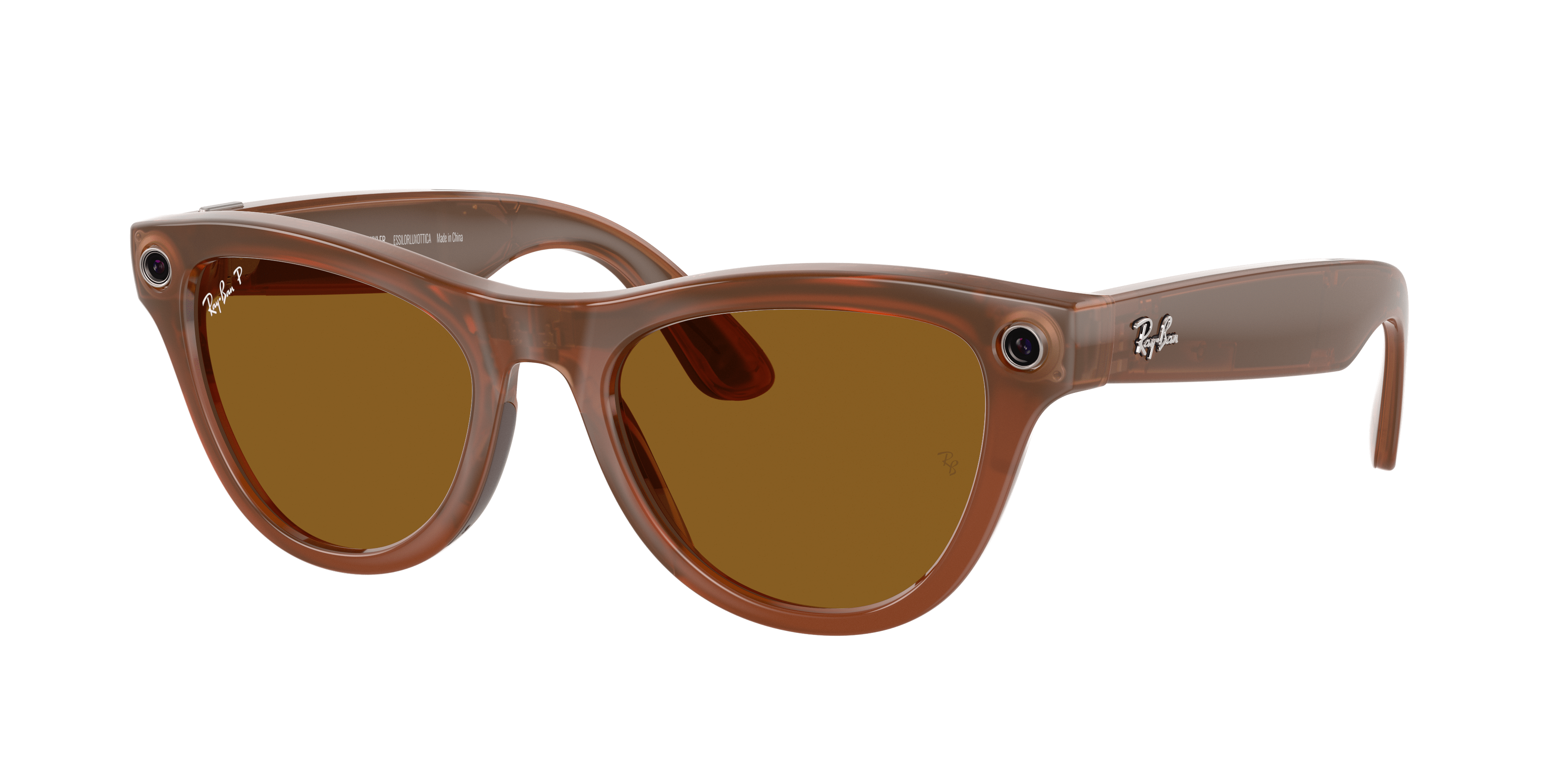 Meta smart glasses RW4010 670683 (52) Skyler caramel brown polarised lens