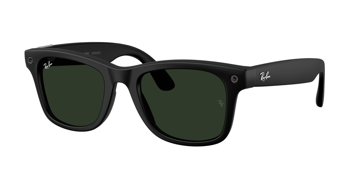 Meta Gen 3 smart glasses RW4011 601S1M size 53 wayfarer matte black/transition green lens sunglasses