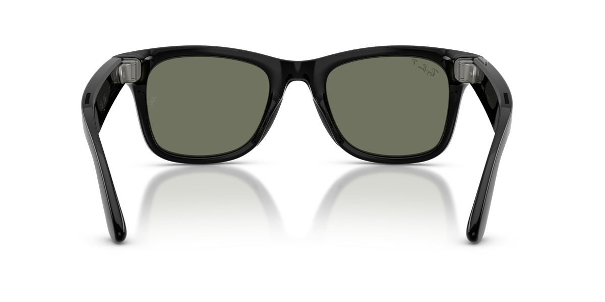 Meta Gen 3 smart glasses RW4011 601/9A size 50 Wayfarer black/ green polarised lens sunglasses