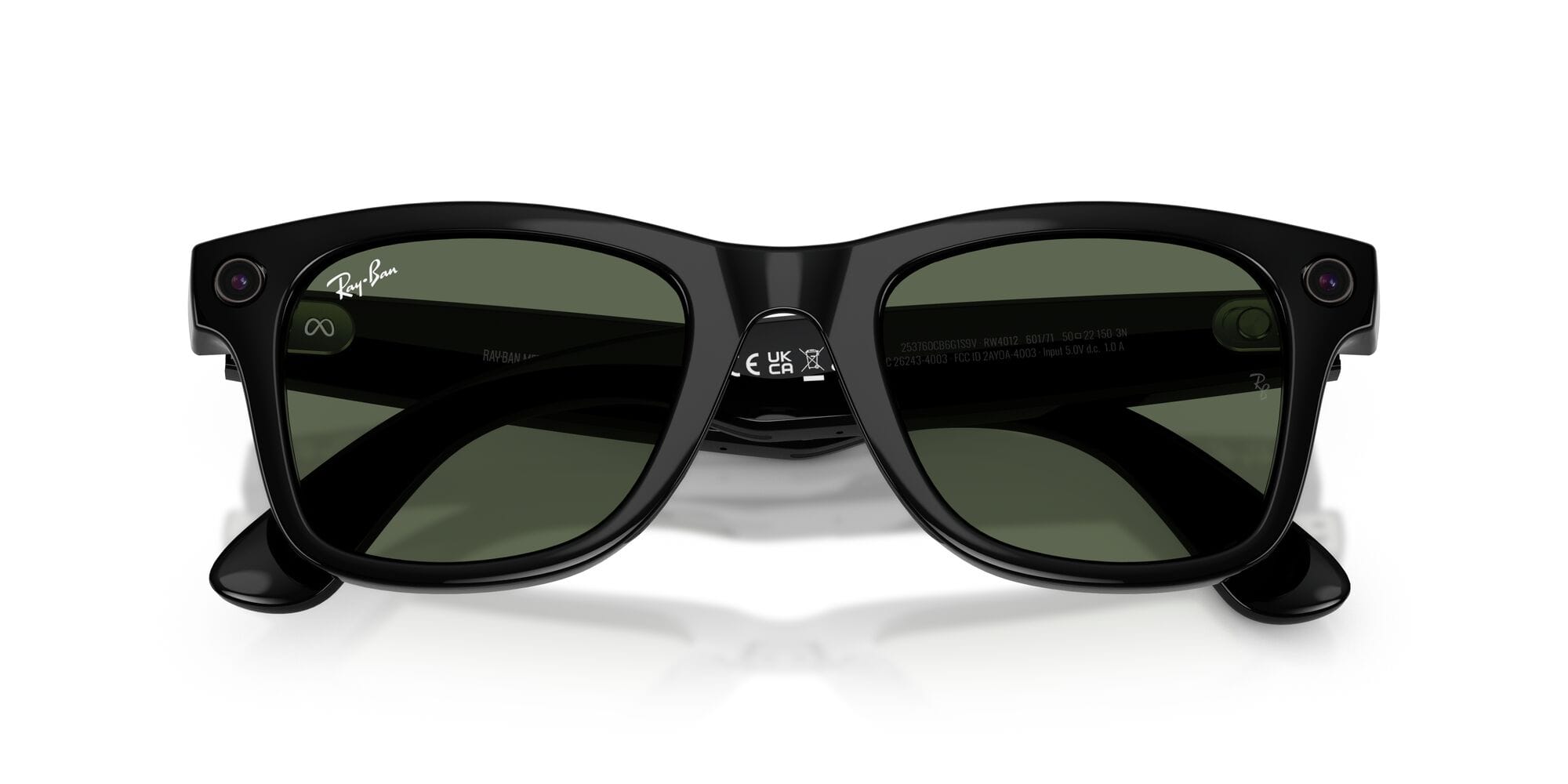 Meta Gen 2 RW4012 601/71 Wayfarer size 53 black/G15 green lens