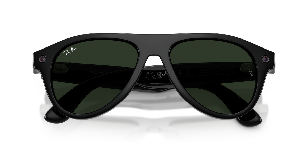 Meta Gen 3 smart glasses RW4016 601/1m size 54 Aviator black/transition green lens sunglasses