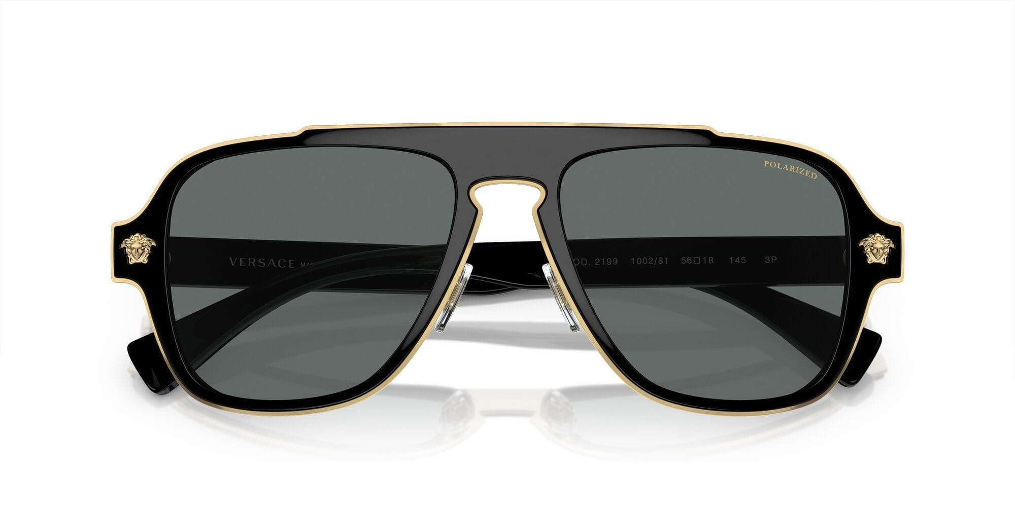 VE2199 100281 black gold/grey polarised lens