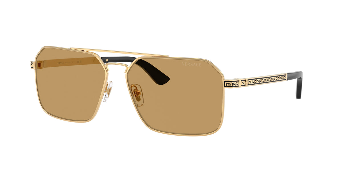 VE2306 152313 gold/brown lens sunglasses