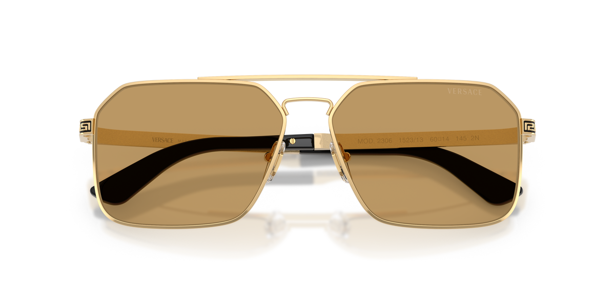 VE2306 152313 gold/brown lens sunglasses