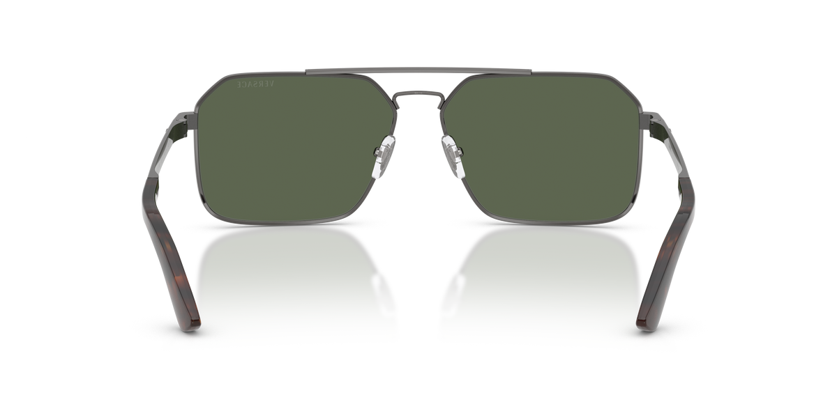 VE2306 152771 gunmetal/dark green lens sunglasses