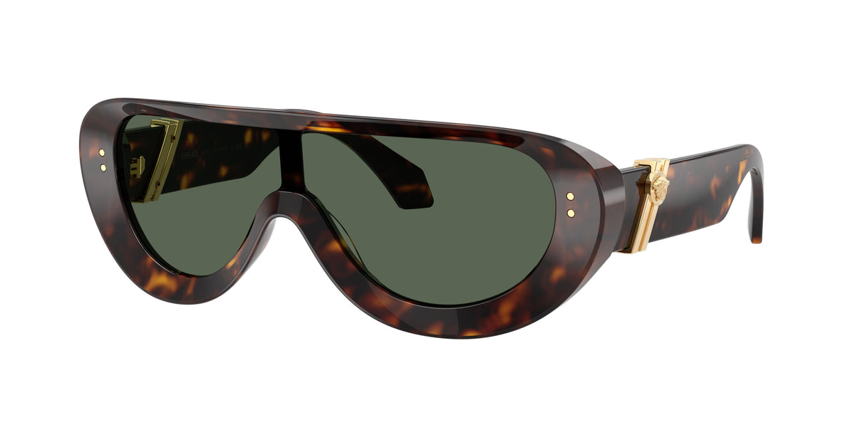 VE4521U 108/71 dark havana/green lens sunglasses