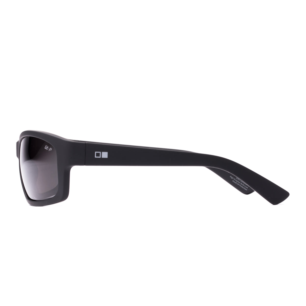 Rival 212-2601LL matte black/L.I.T polarised grey lens