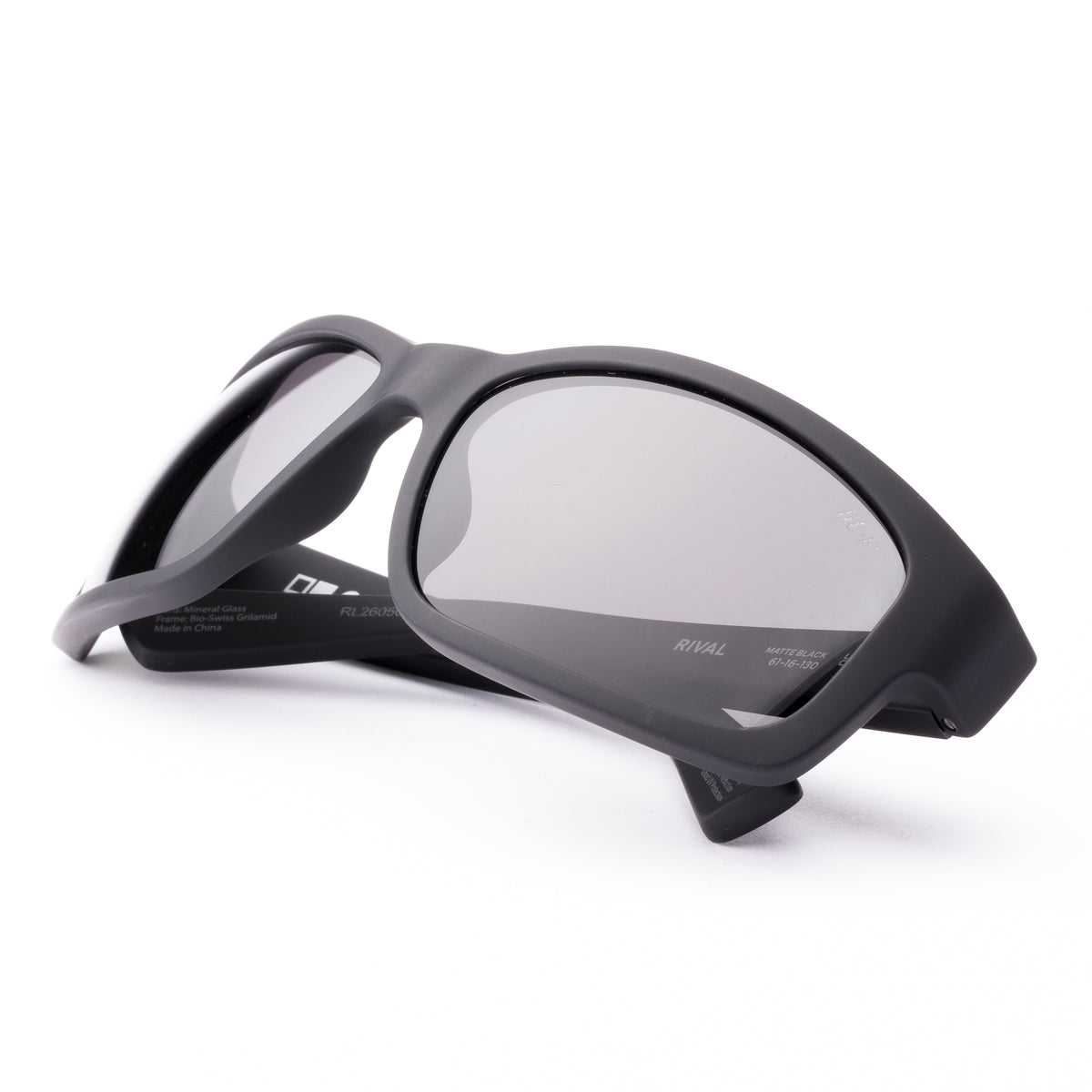 Rival 212-2601LL matte black/L.I.T polarised grey lens