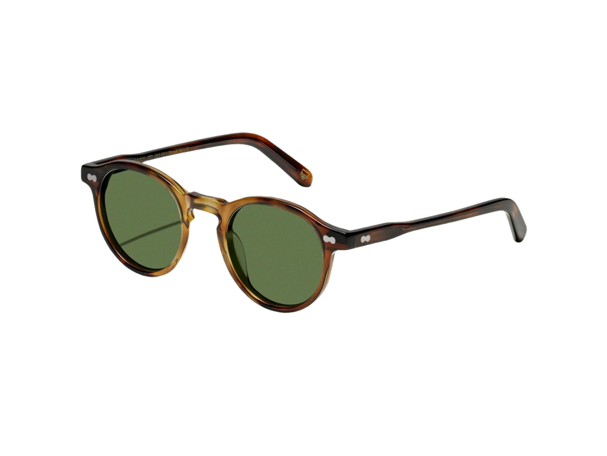 Miltzen size 49 tobacco/calibar green lens
