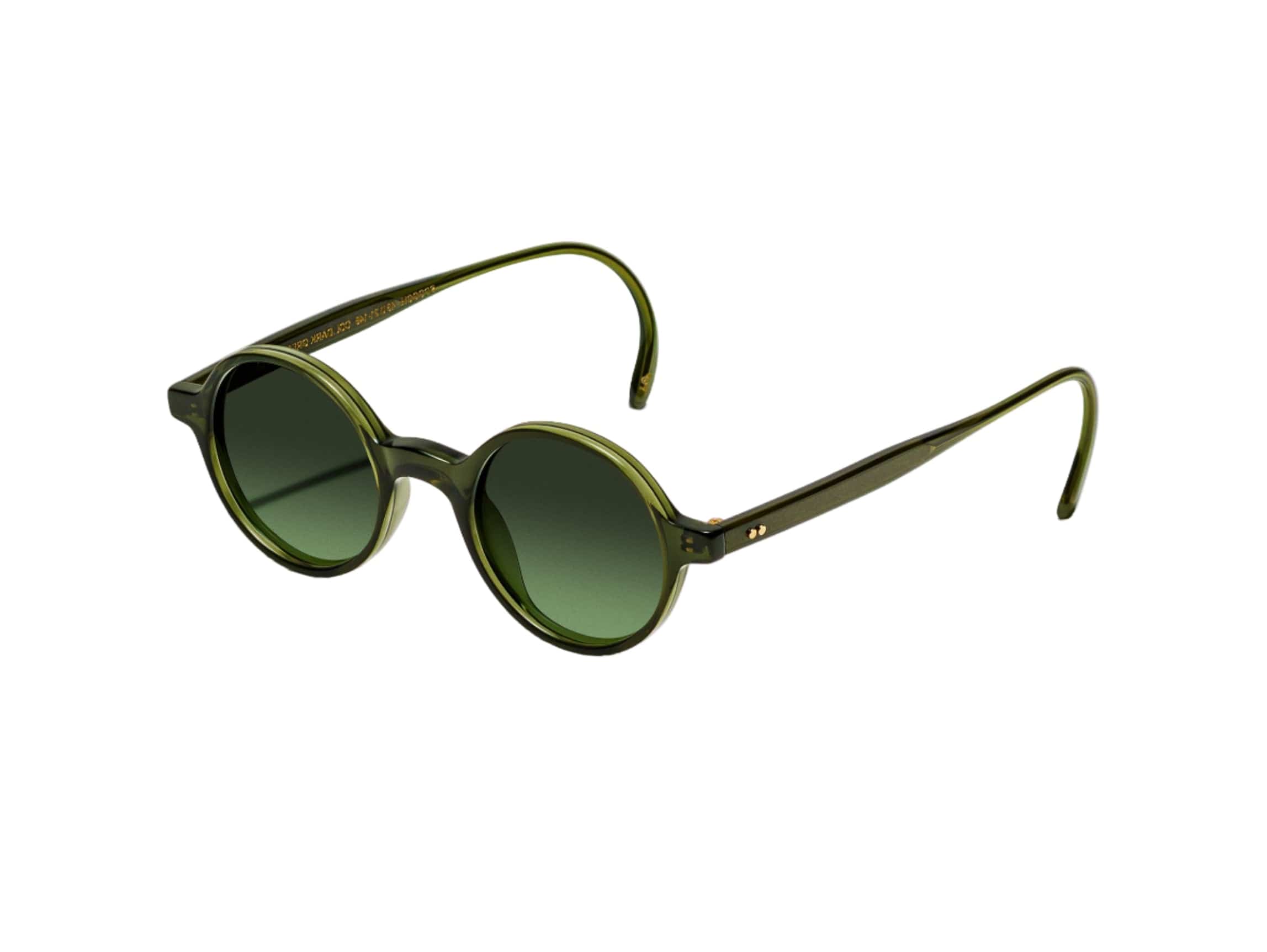 Scooch size 46 dark green/ forest wood glass lens