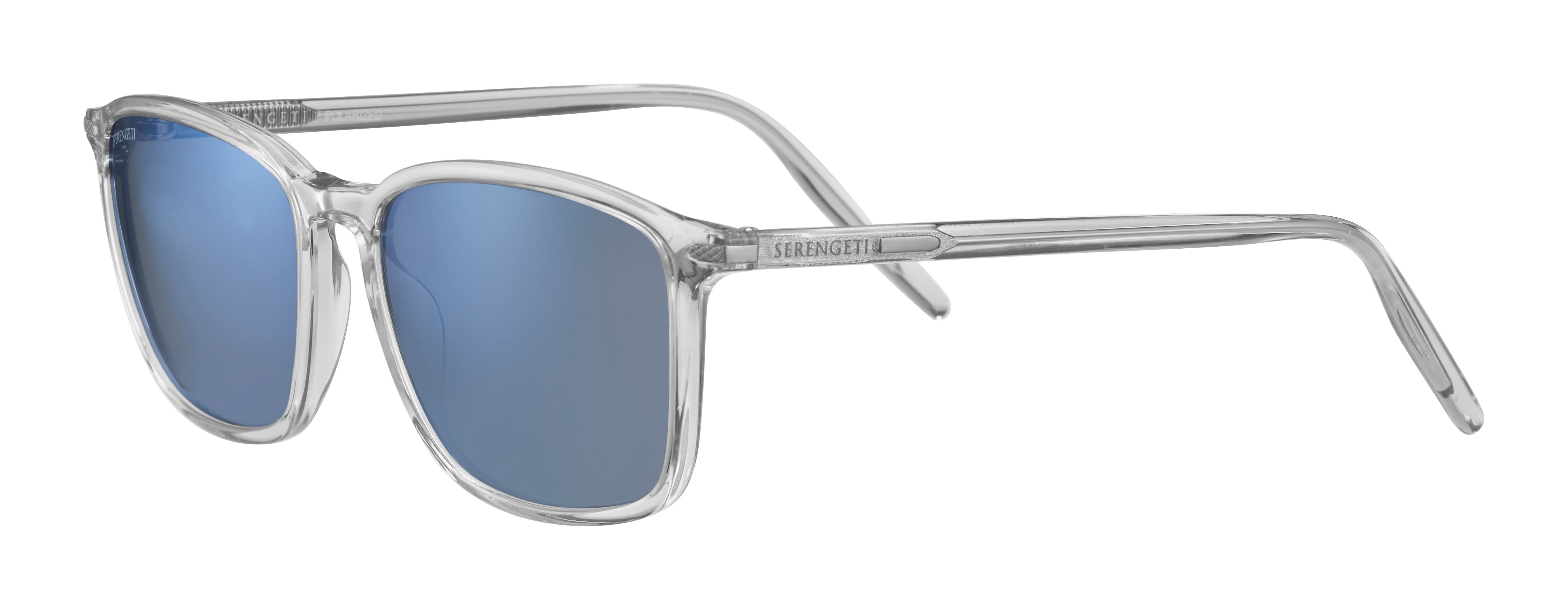 LENWOOD SS485002 SHINY CRYSTAL/555NM BLUE POLARISED LENS