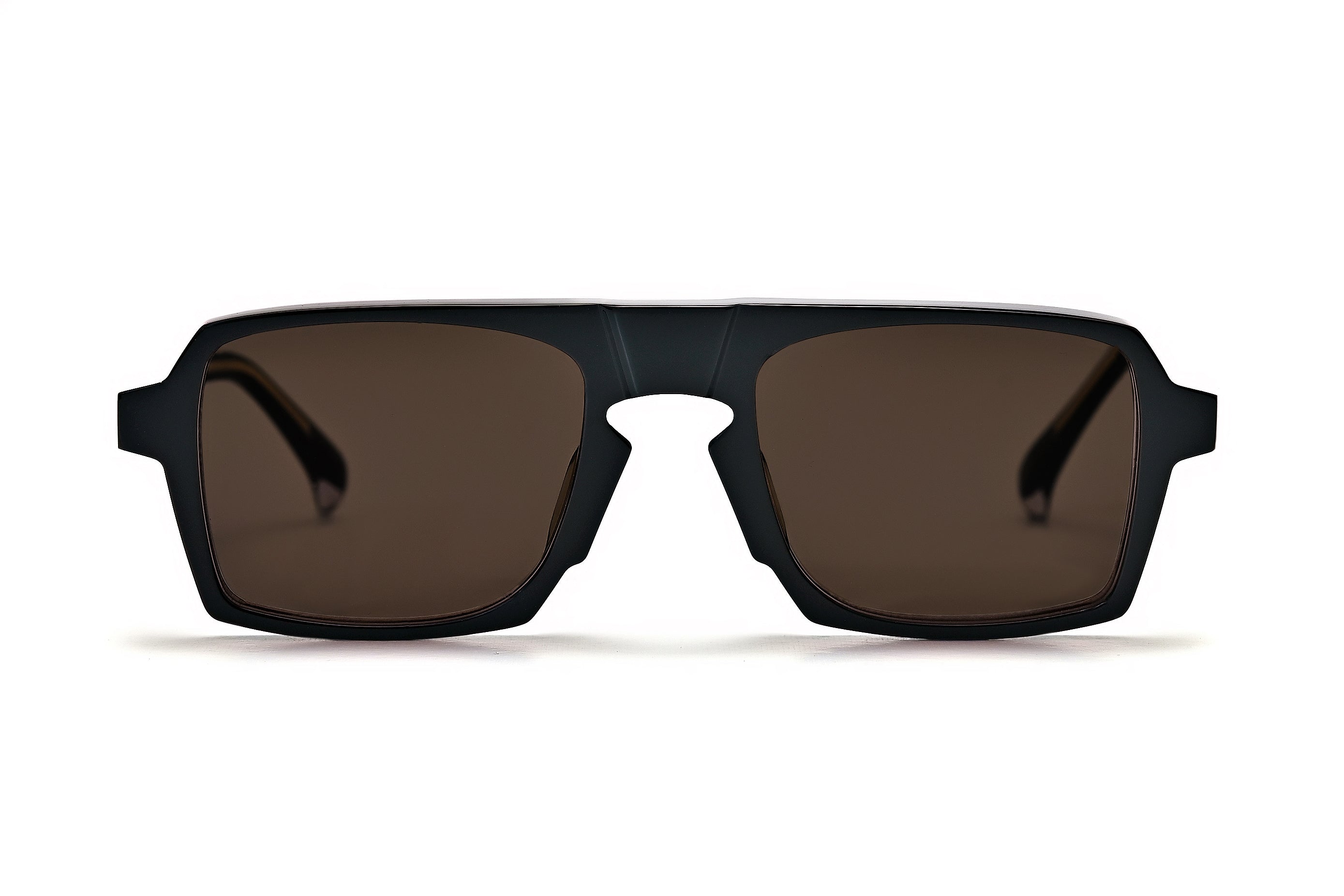 Lason large black/brown polarised lens