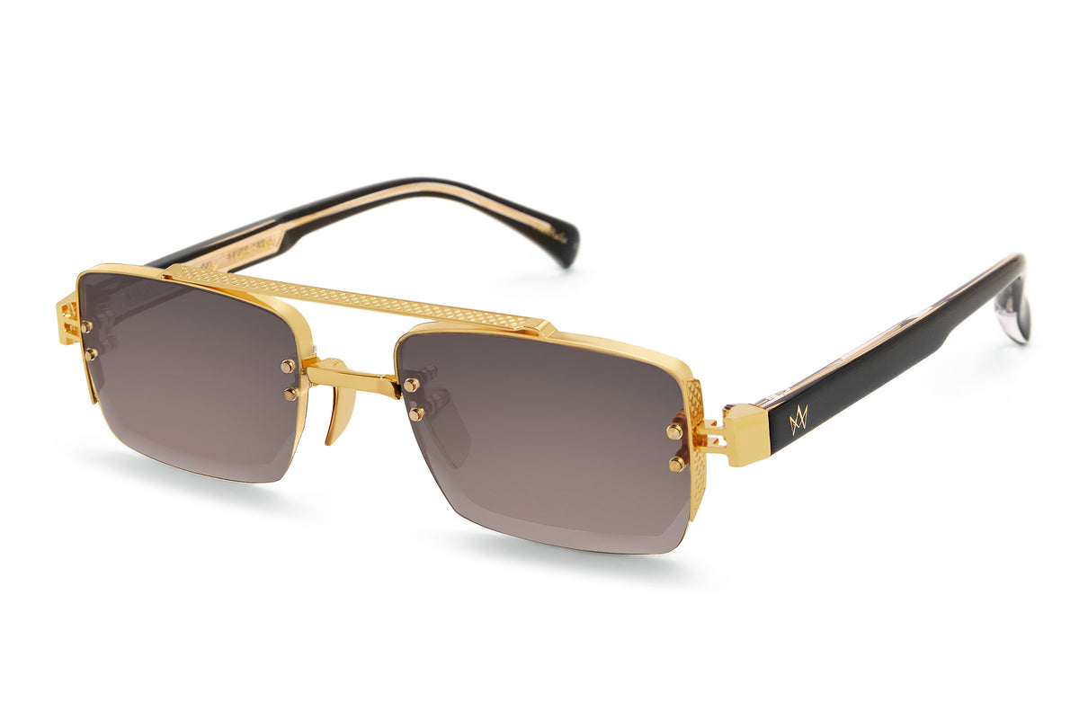 Ashan black gold/purple gradient lens