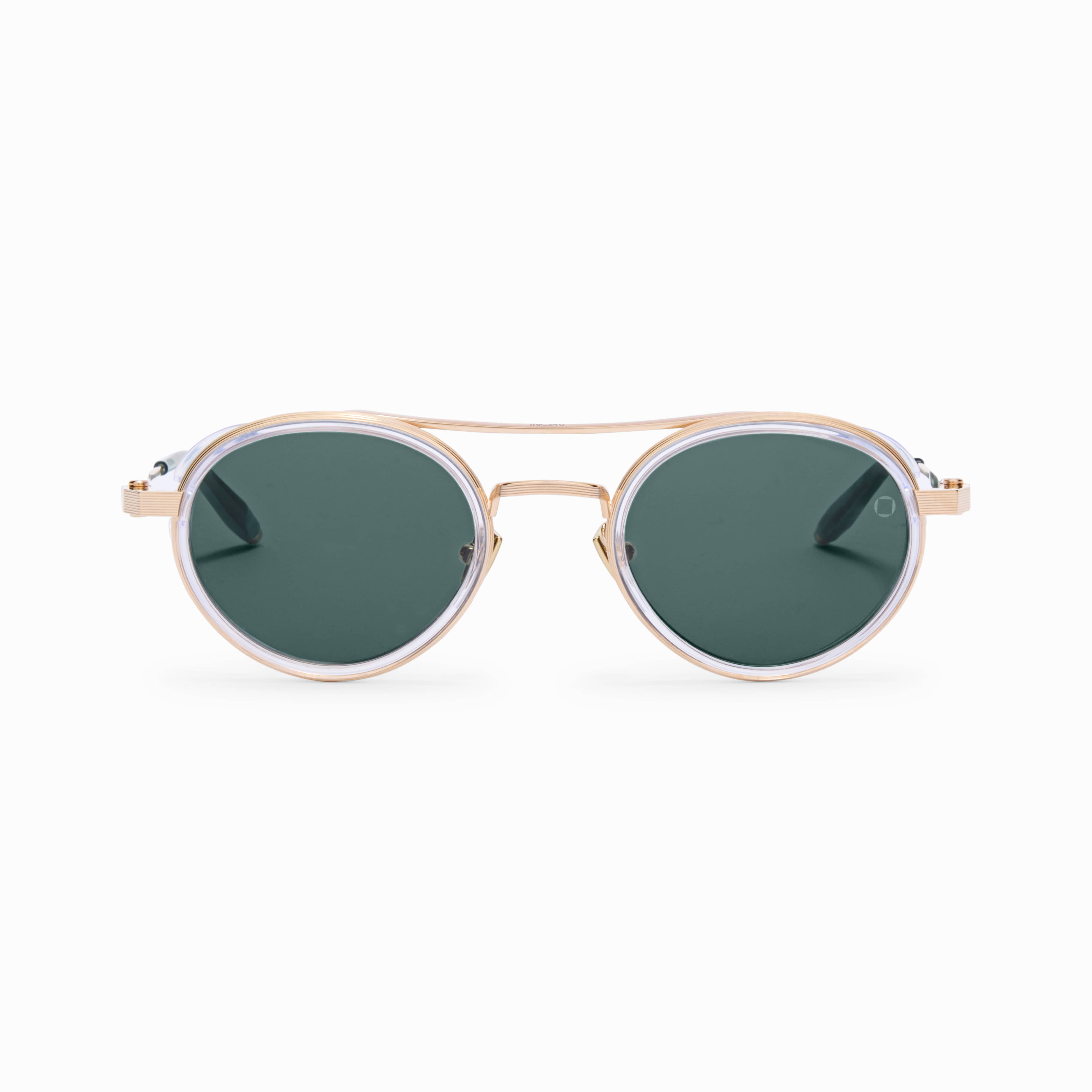Akoni Astria AKS532C 12K gold crytal clear/ green lens