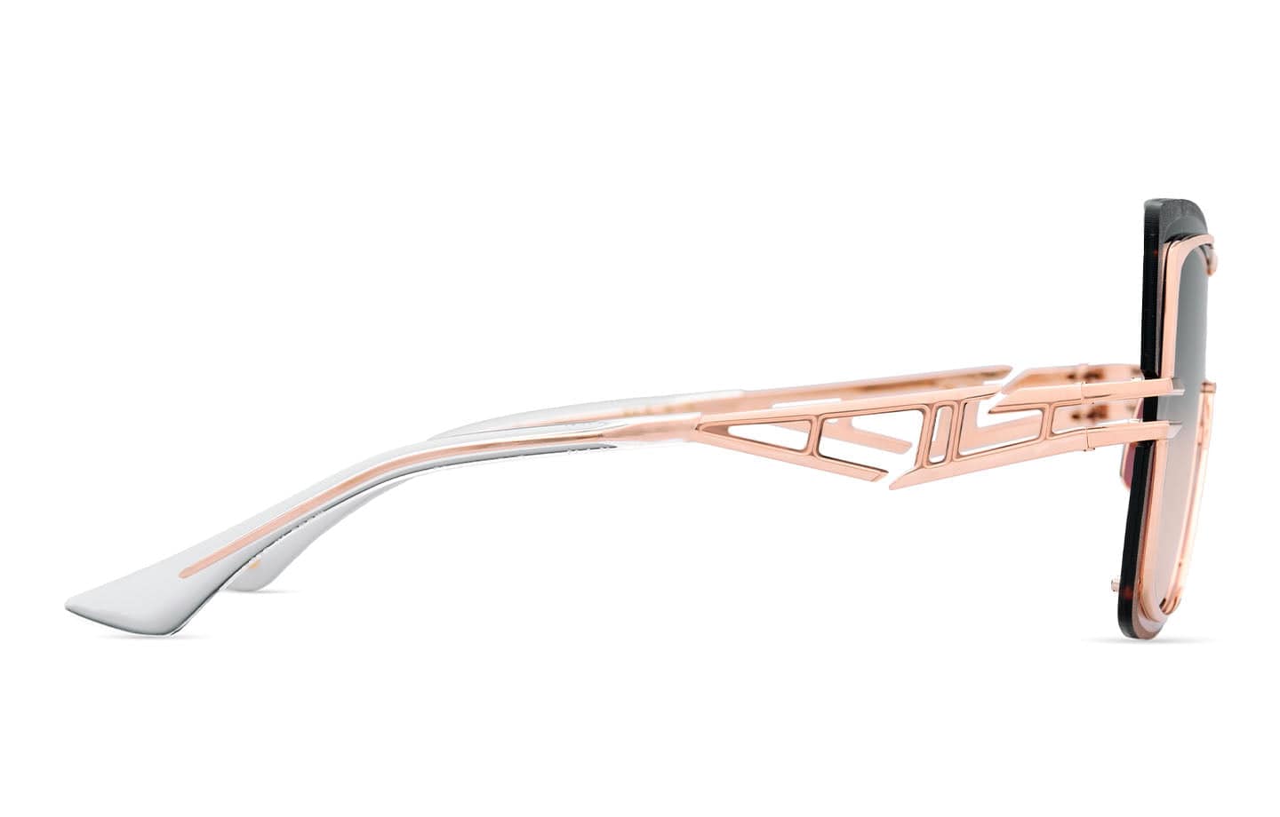 Brokyn DTS440-A-03 rose gold/dark grey peach gradient lens