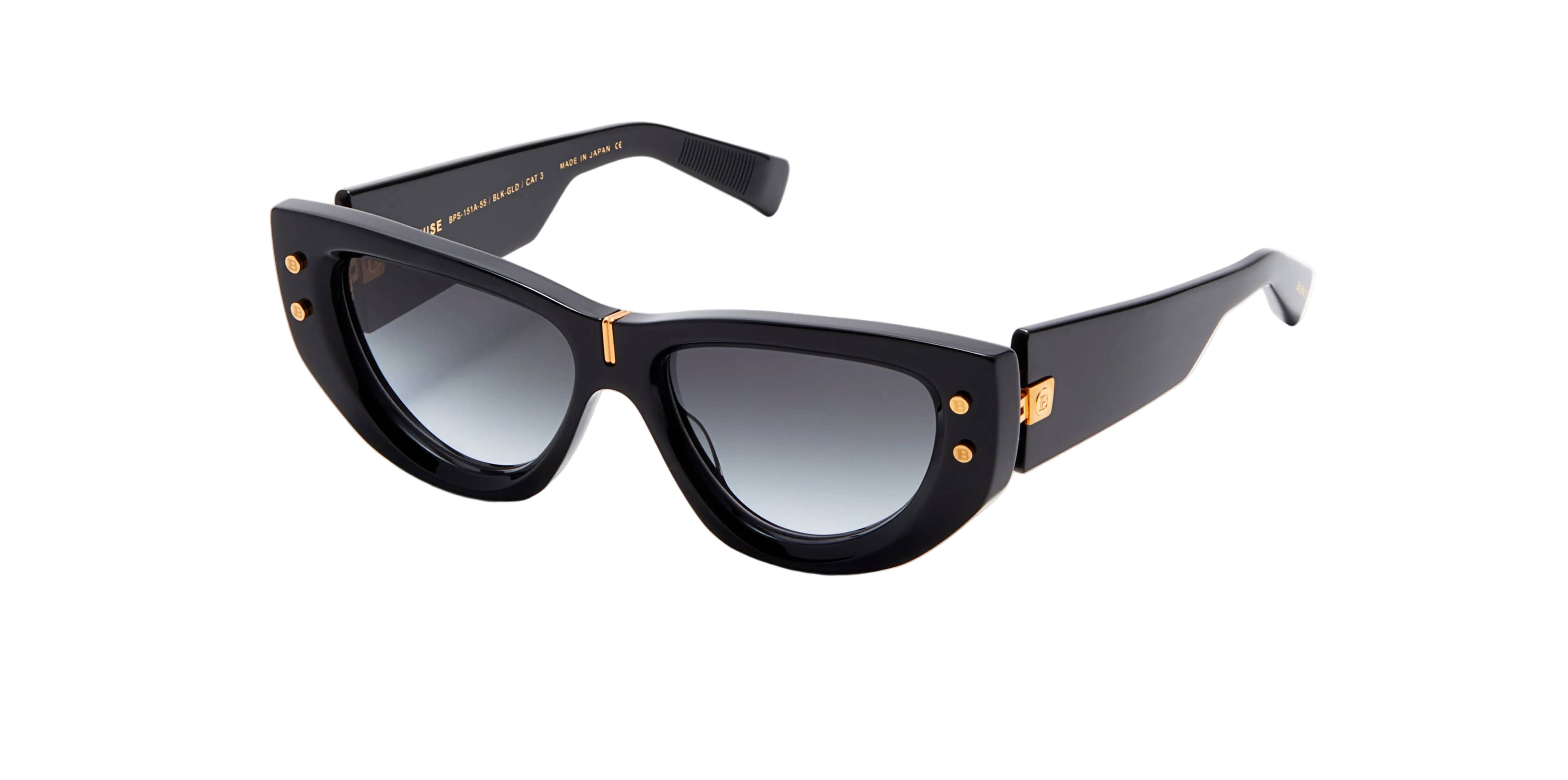 Balmain B Muse BPS-151A-55 black gold/grey gradient lens