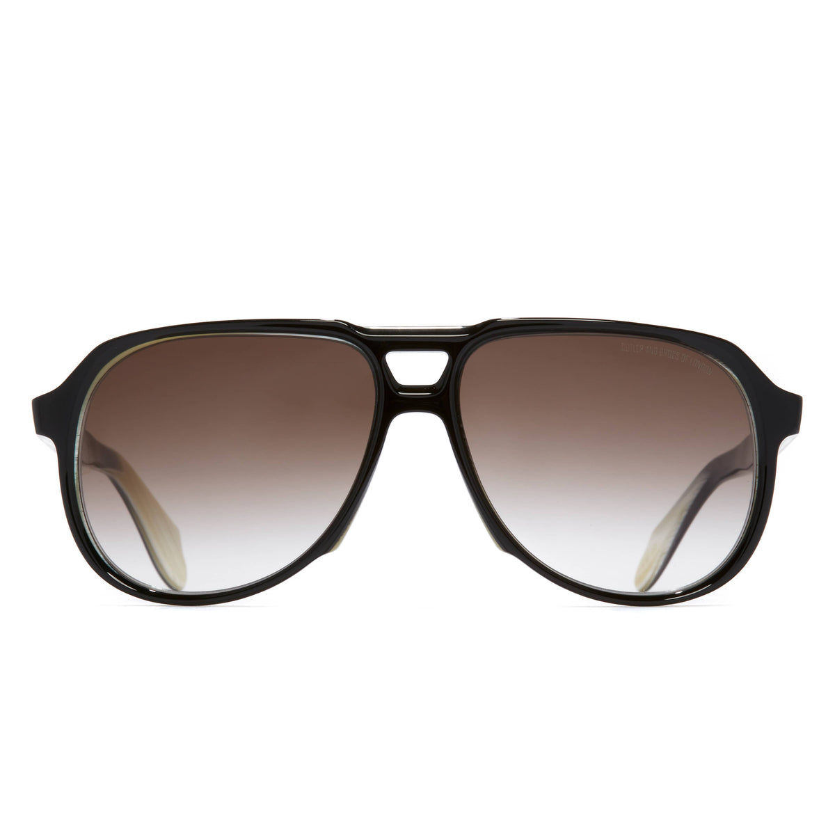 CGSN9782 02 black on horn/brown gradient lens