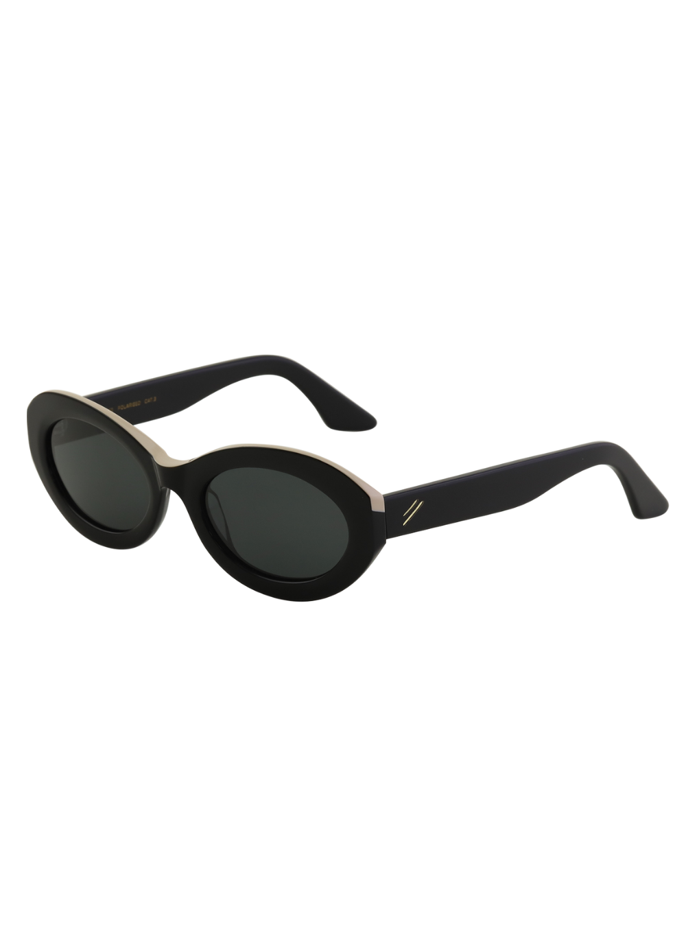 Capri black bone/dark grey polarised lens