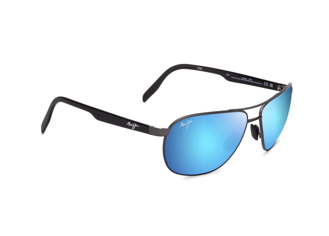 B728-17 Castles matte black/blue hawaii polarised lens