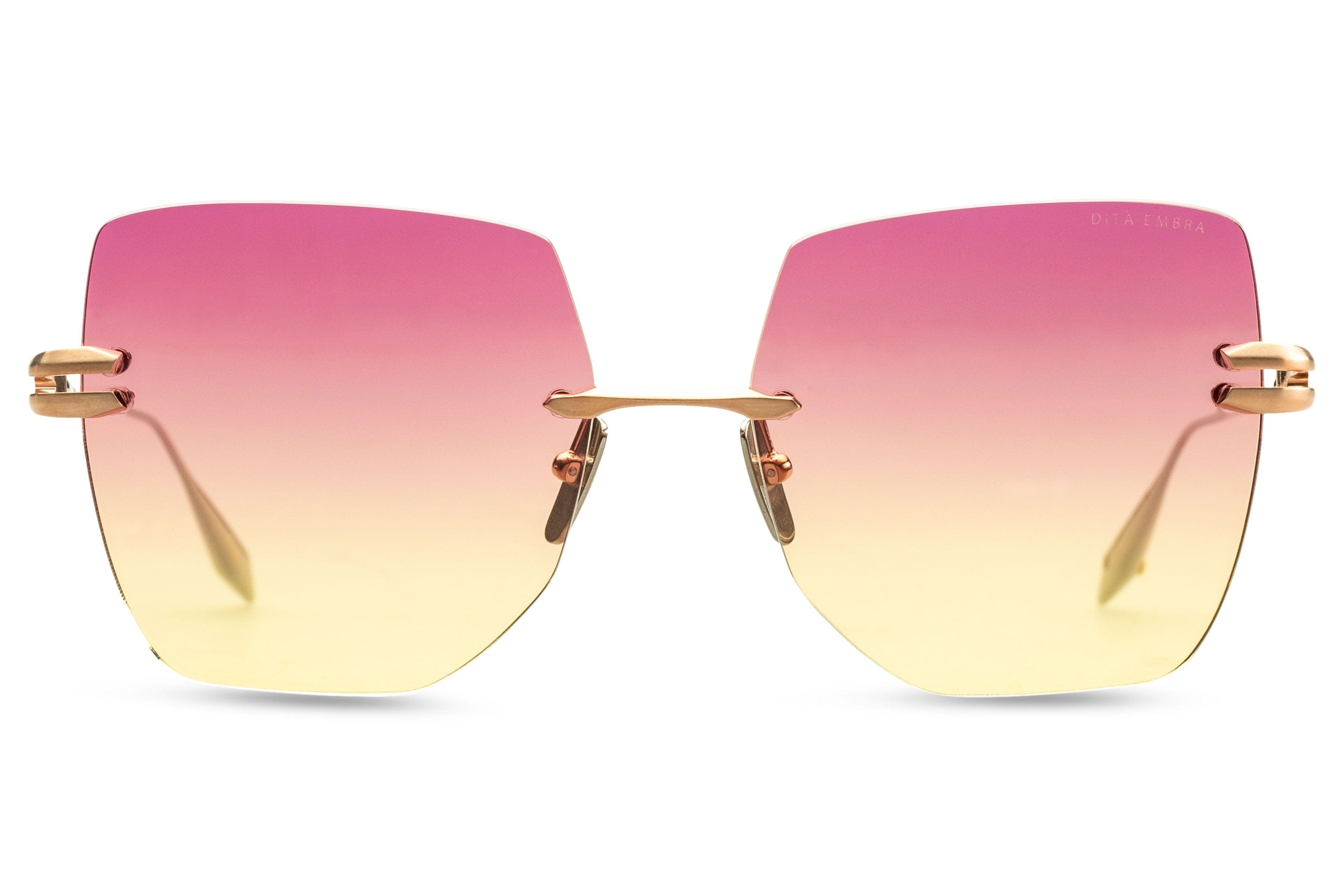 Embra DTS155-A-02 brushed rose gold/ peach gradient lens