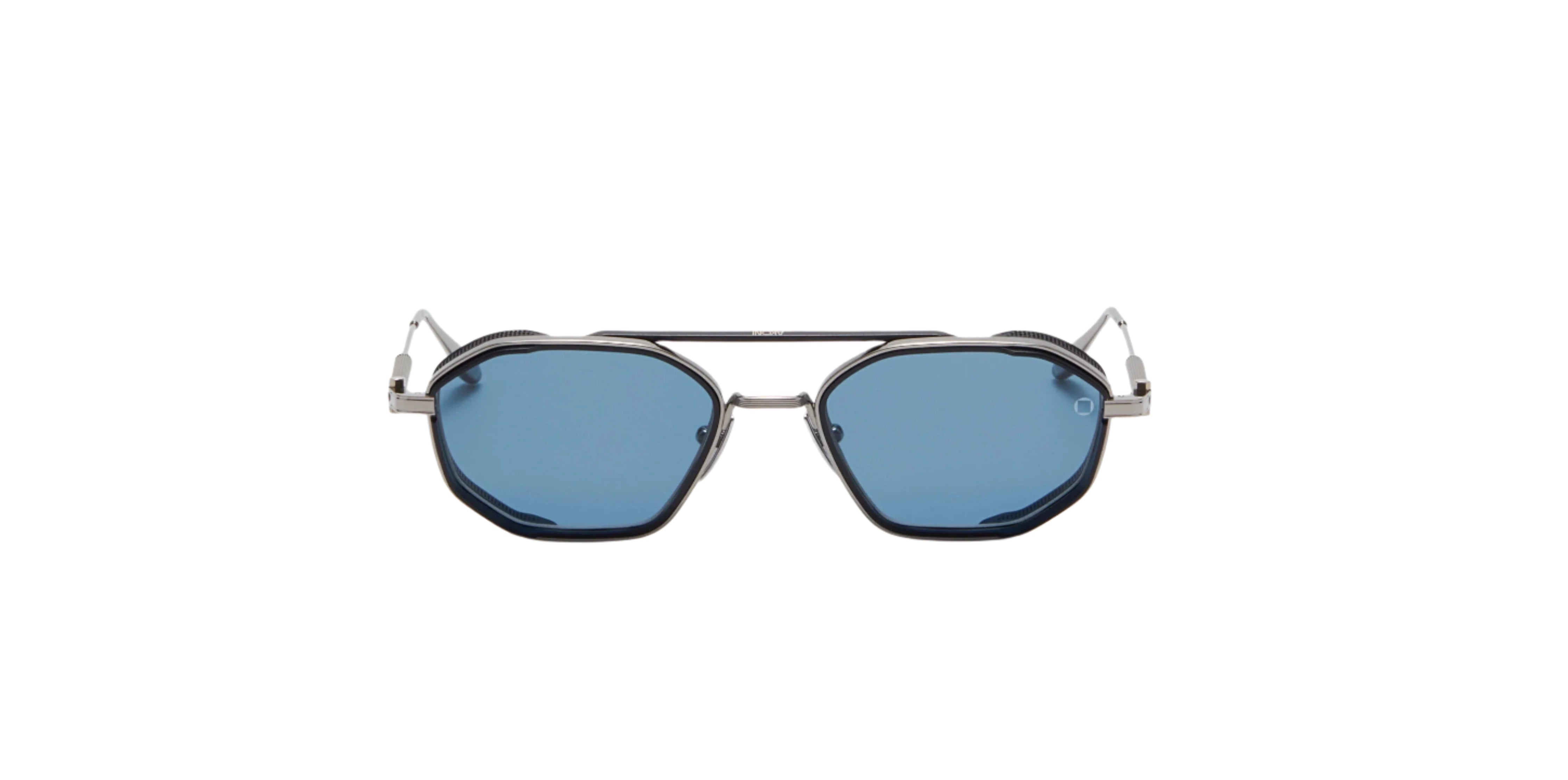 Akoni Eris Two 508B silver matte black titanium/blue lenses