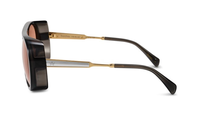 Exarchos black/photocromatic amber lens
