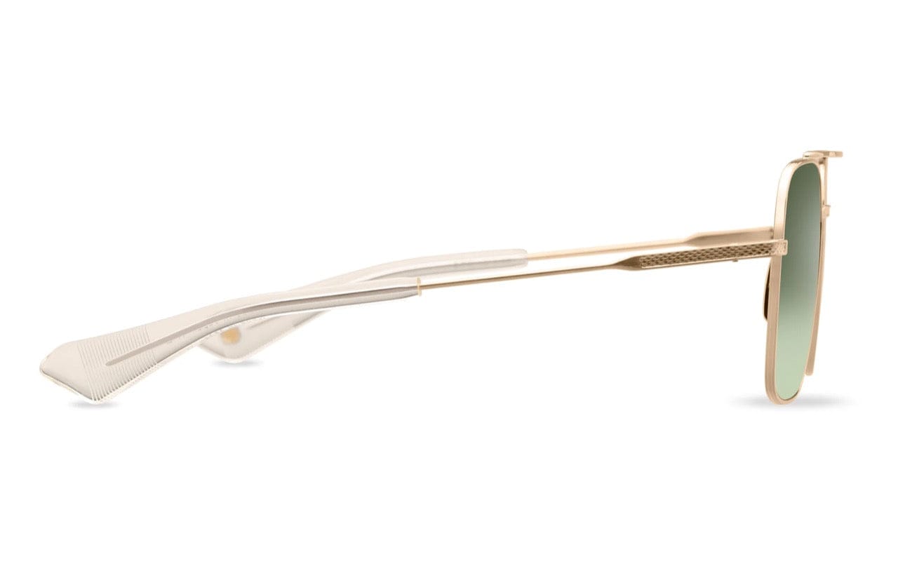 Flight 007 DTS111-57-07 brushed white gold/green gradient lens
