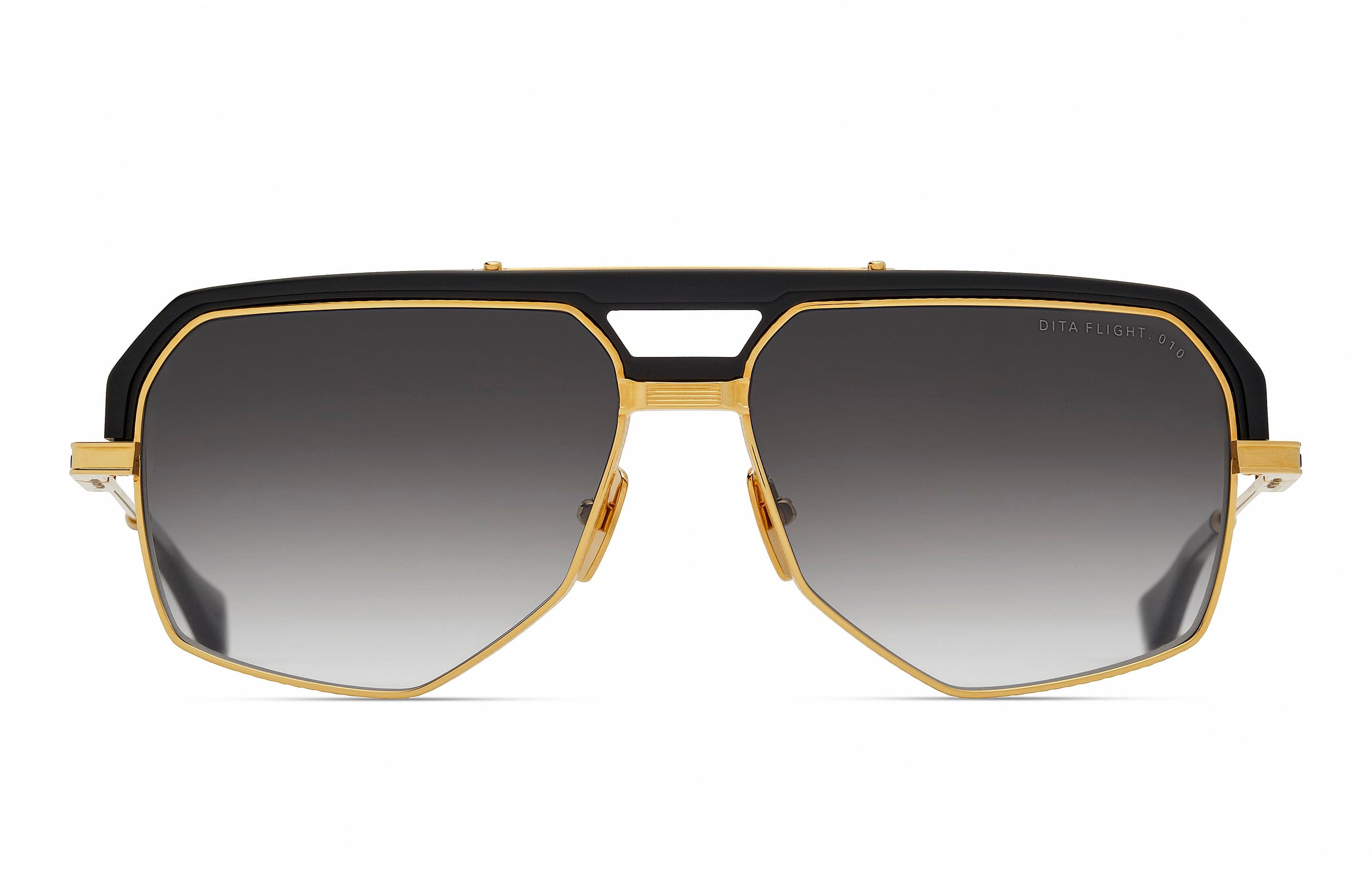 DTS477-A-01 Flight 010 matte black yellow gold/grey gradient lens