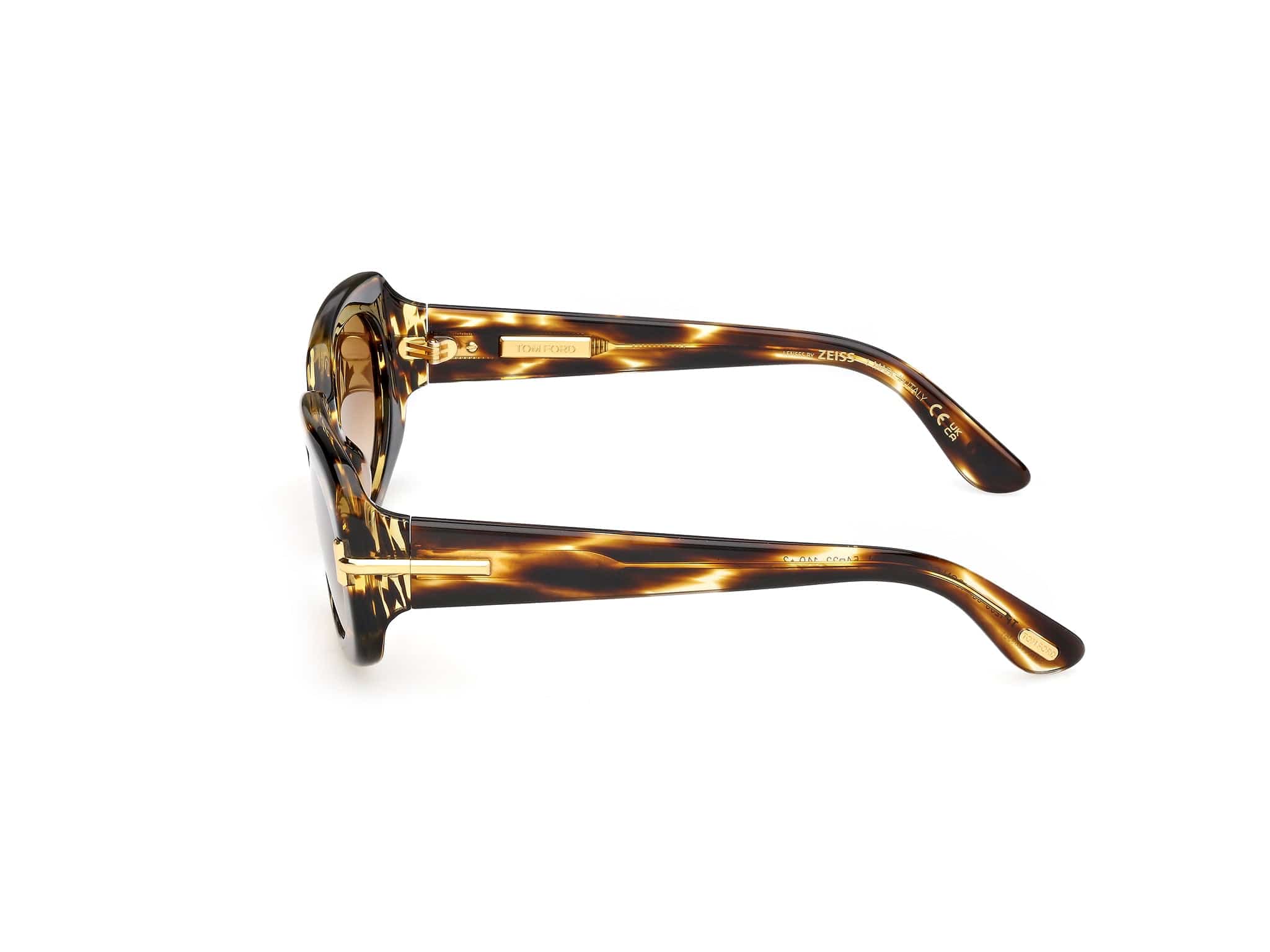 TF1253/s 55f Icon striped havana/brown gradient