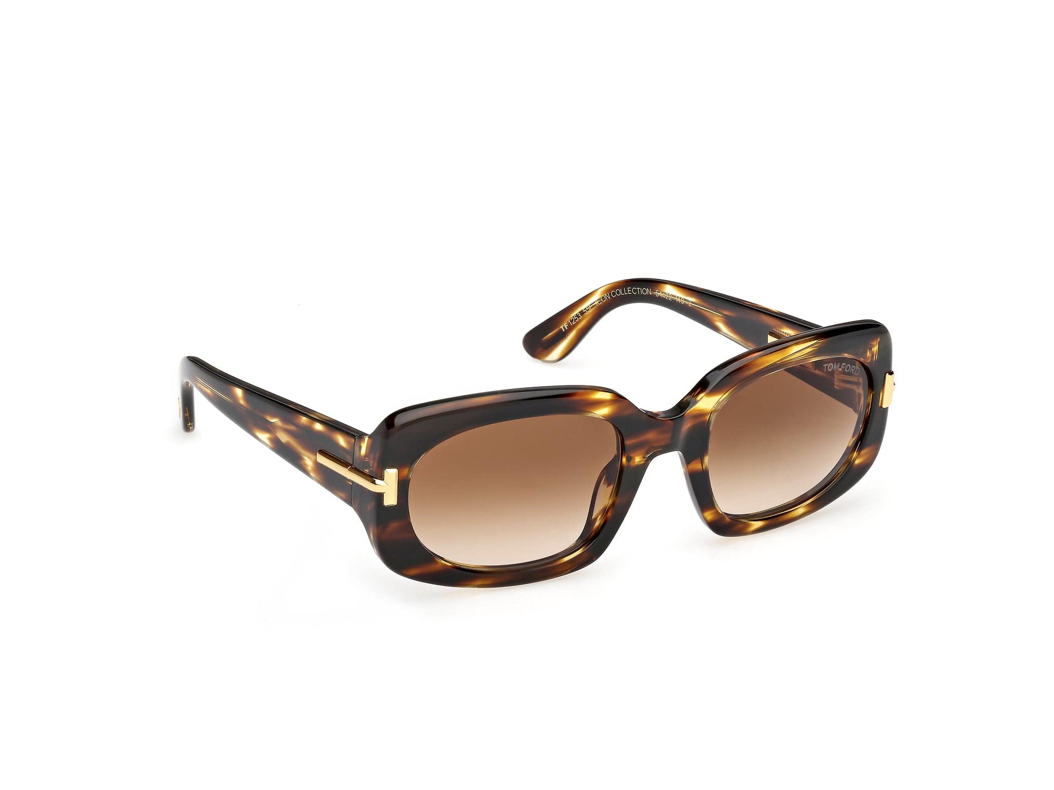 TF1253/s 55f Icon striped havana/brown gradient