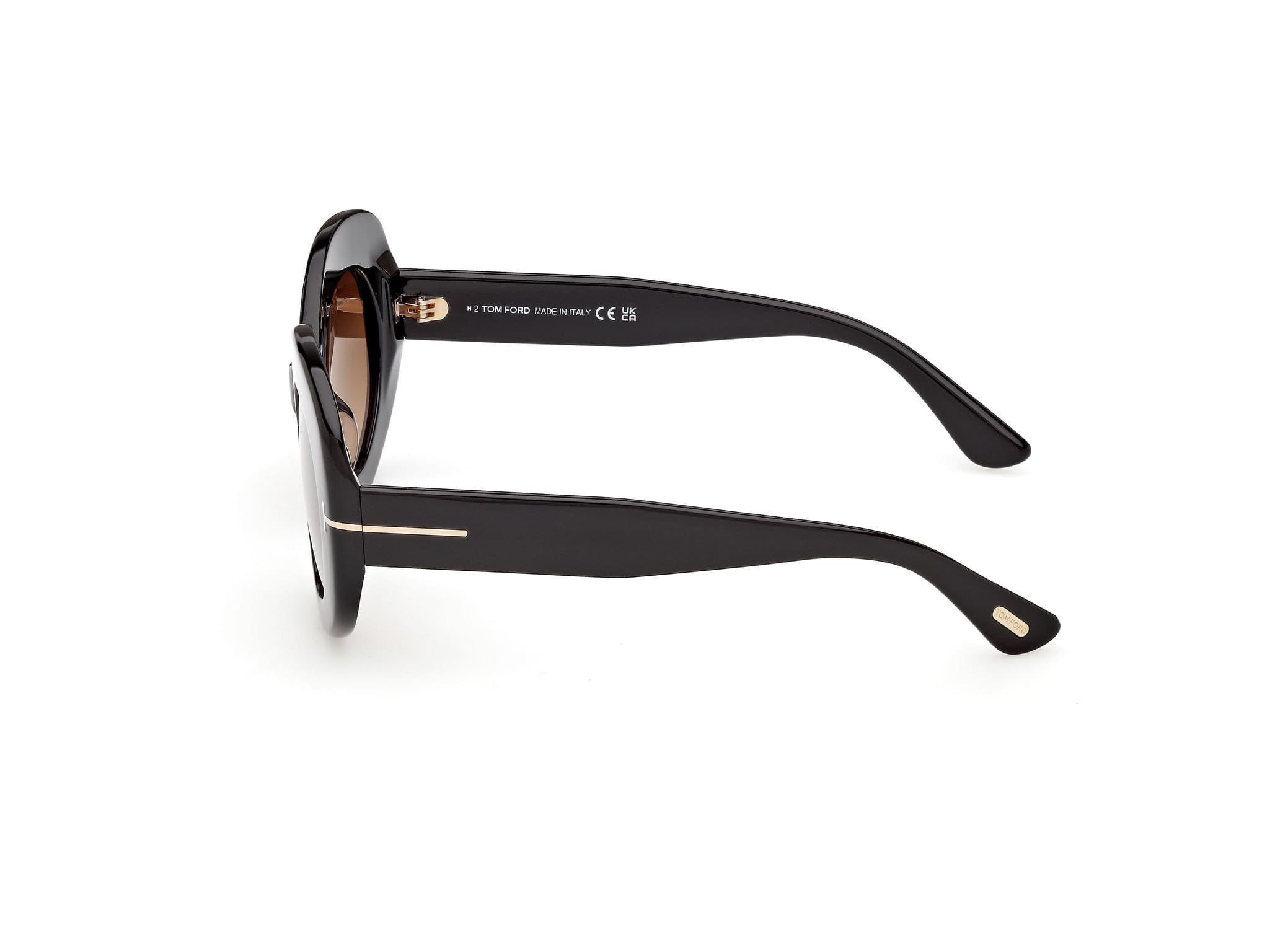 TF1346/S 01F Claudette-02 shiny black/gradient brown lens