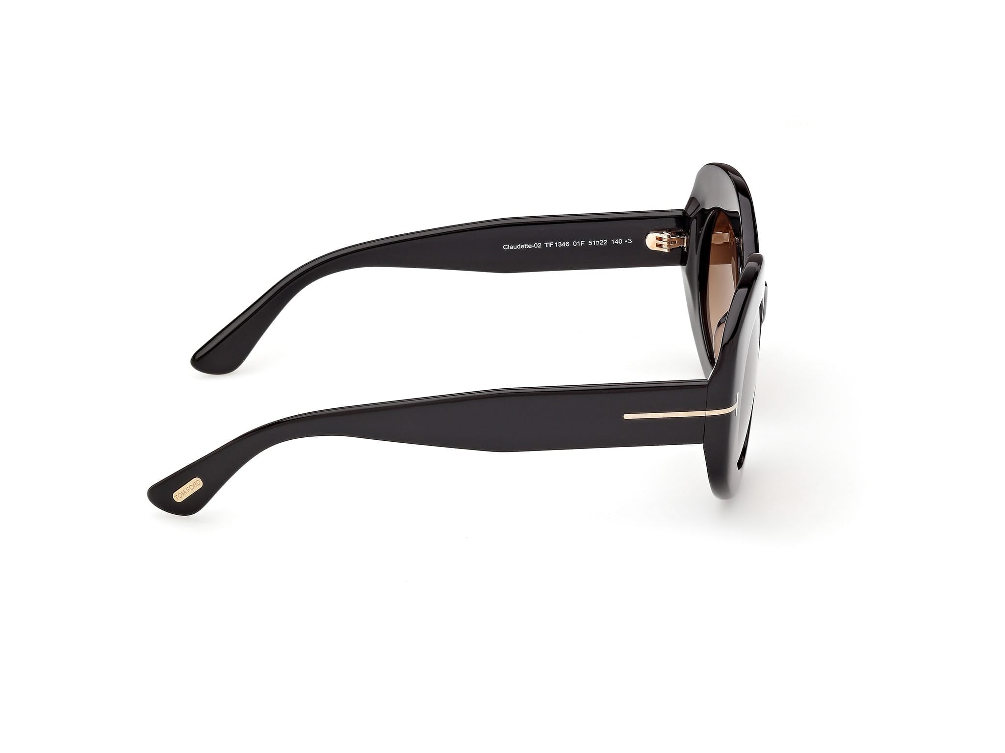 TF1346/S 01F Claudette-02 shiny black/gradient brown lens