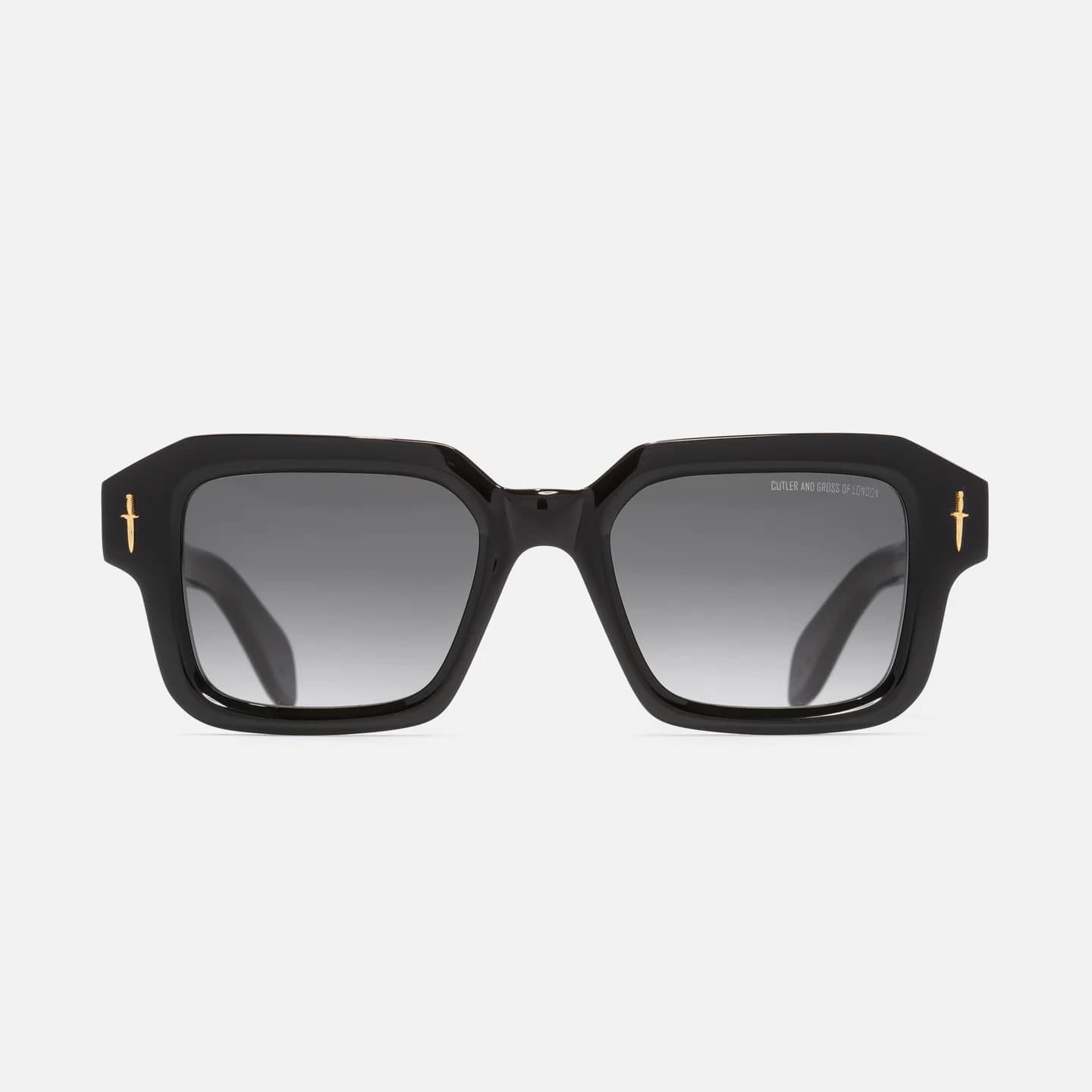 GFLE 005-01 black 24 kt gold/grey gradient lens