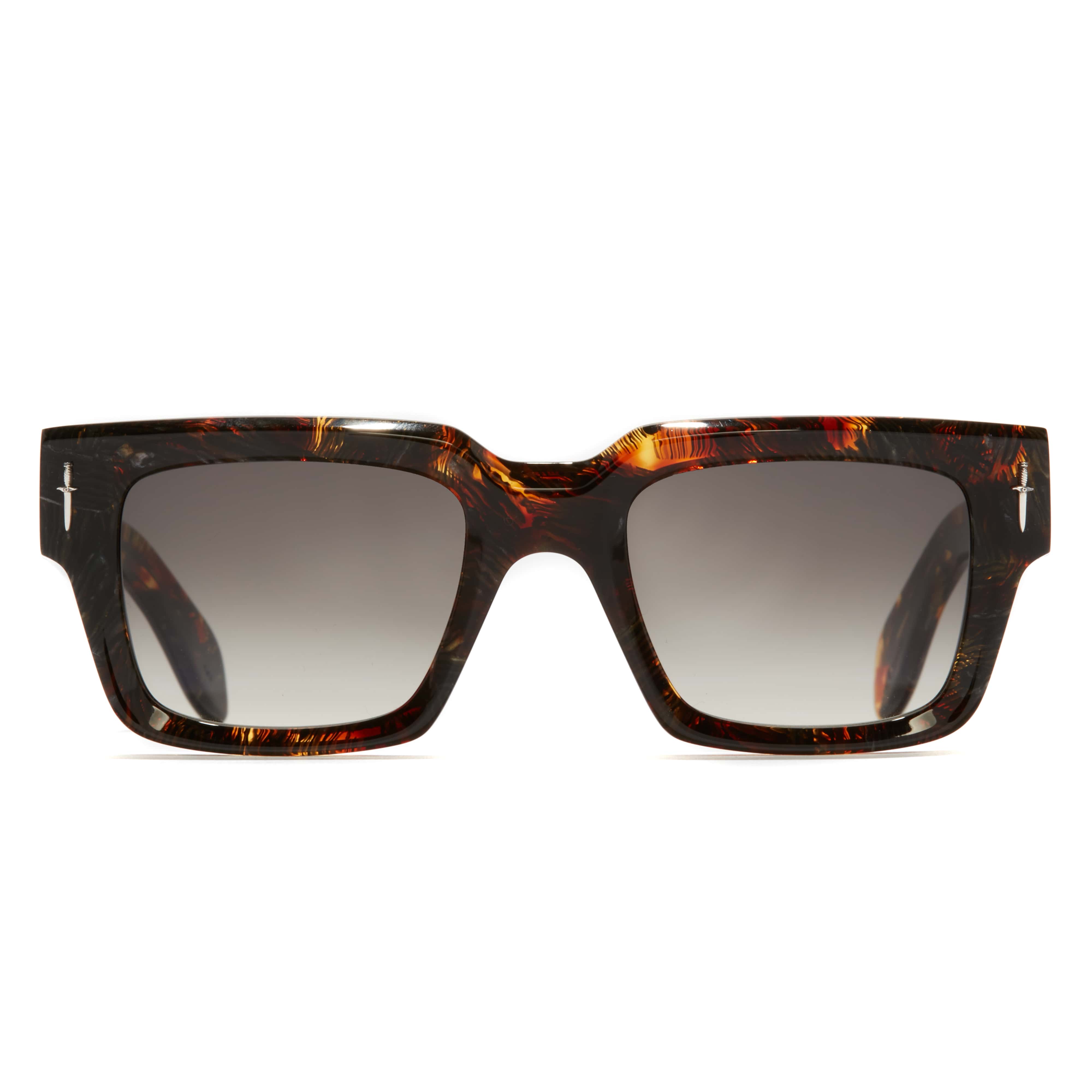The Great Frog GFSN014 002 Titan square brush stroke havana/brown gradient lens