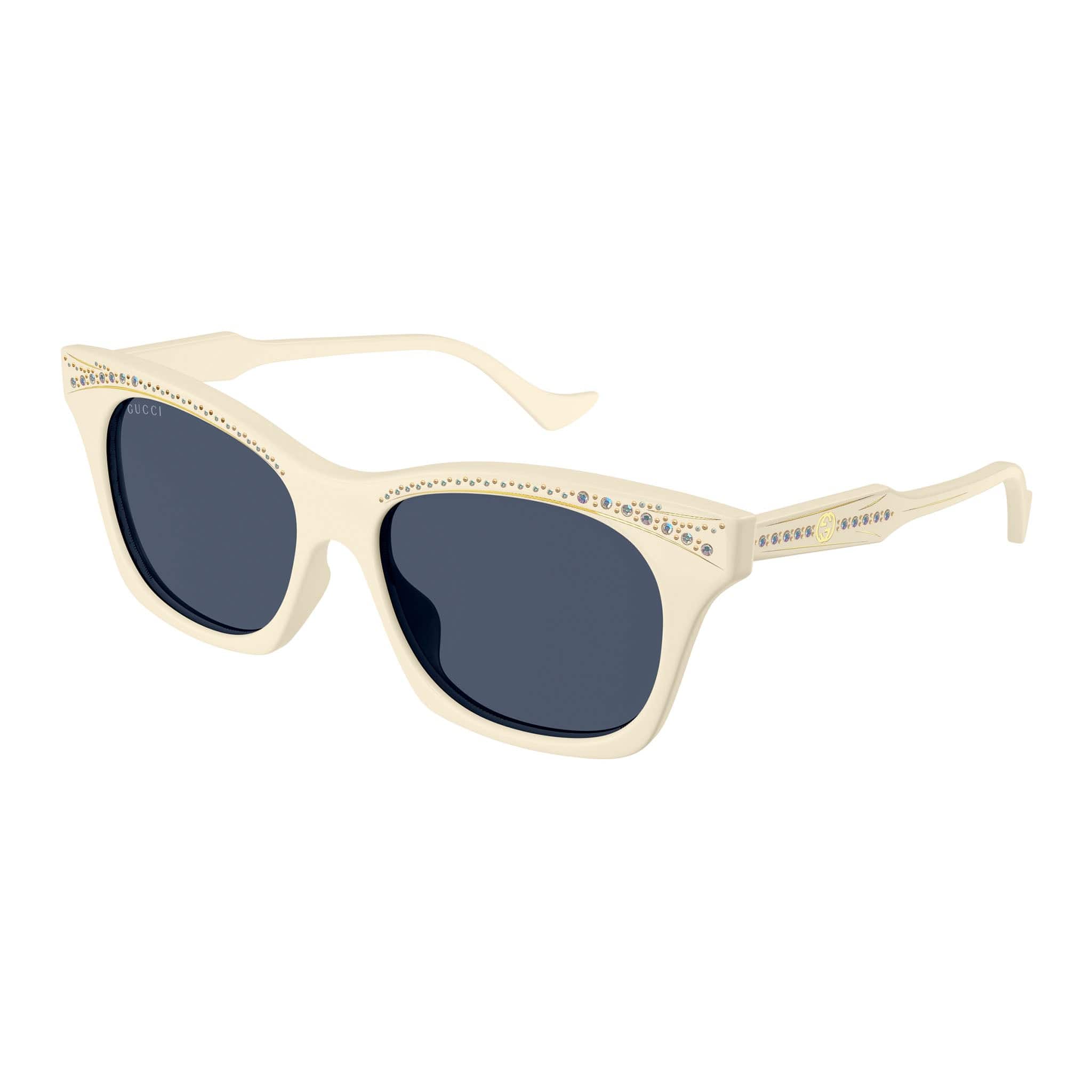 GG1299S 004 ivory/blue lens