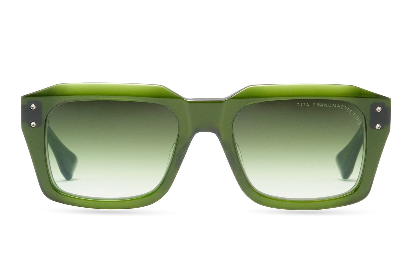 Grandmaster nine DTS464-A-03 antique silver/green gradient lens