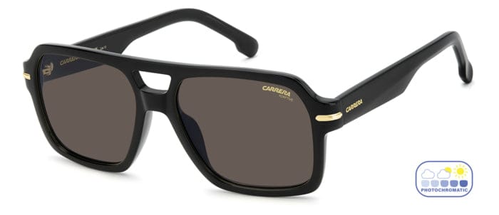 Carrera 377/S 807 4A black/ yellow active photochromic lens