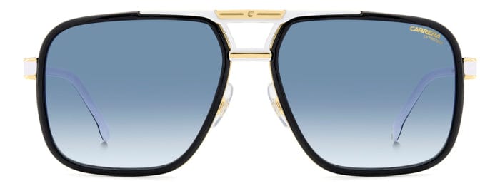 Carrera 1071/S 80S black white/blue gradient lens